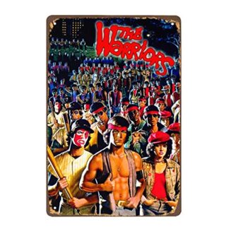 Warriors The Film Vintage Tin Sign Bar Cave Home Wall Decoration Warriors Tin Sign 8x12 Inch