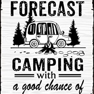 Funny Camper Decor Metal Tin Sign Wall Farmhouse Rustic Camping Signs 8x12 Inch